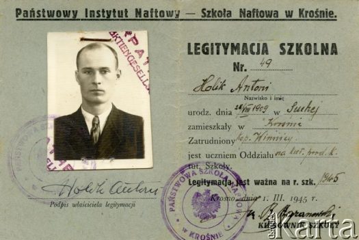 Dokument z kolekcji Izabeli Holik / Documento de la colección de Izabela Holik