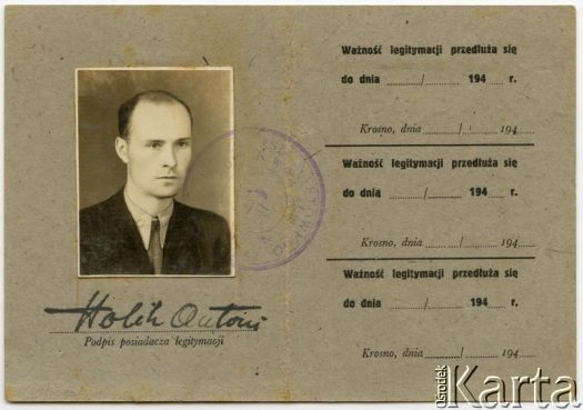 Dokument z kolekcji Izabeli Holik / Documento de la colección de Izabela Holik