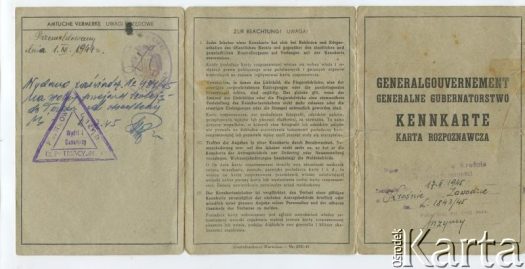 Dokument z kolekcji Izabeli Holik / Documento de la colección de Izabela Holik
