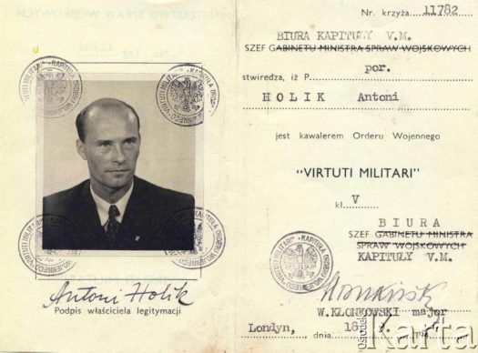 Dokument z kolekcji Izabeli Holik / Documento de la colección de Izabela Holik