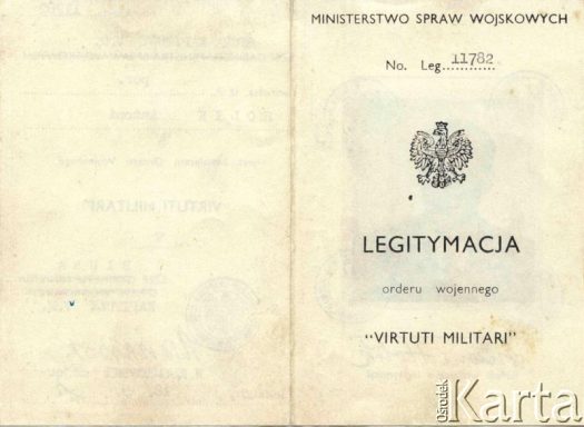 Dokument z kolekcji Izabeli Holik / Documento de la colección de Izabela Holik