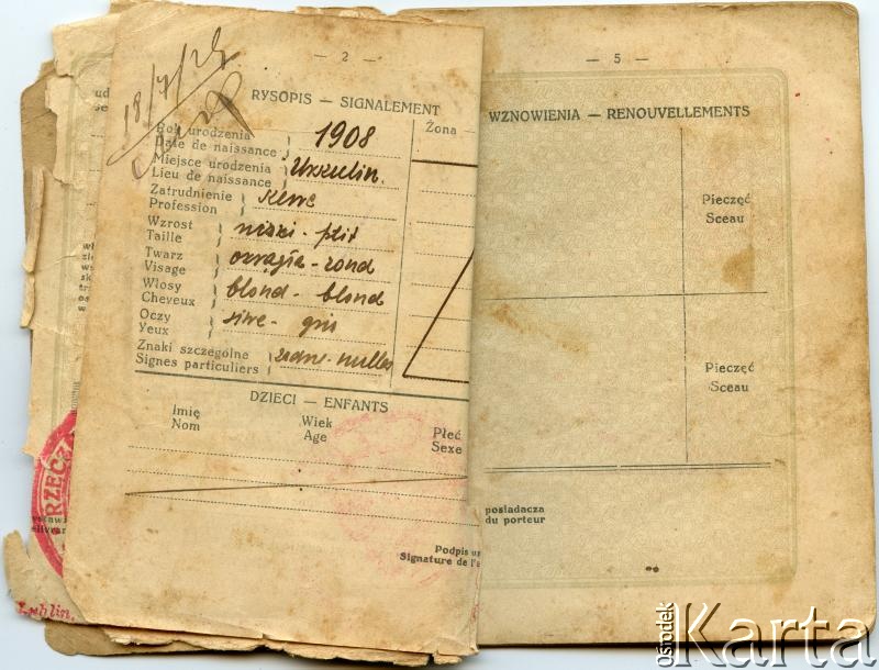 Dokument z kolekcji Angela Dobosza / Documento de la colección de Angel Dobosz