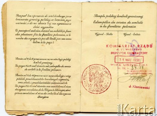 Dokument z kolekcji Anastazji Senejko / Documento de la colección de Anastazja Senejko