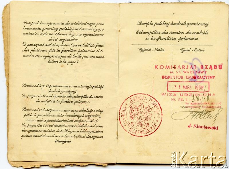 Dokument z kolekcji Anastazji Senejko / Documento de la colección de Anastazja Senejko