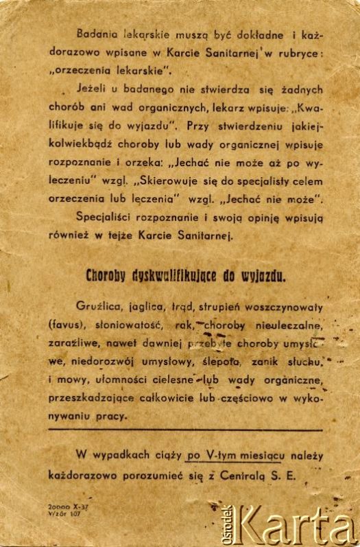 Dokument z kolekcji Anastazji Senejko / Documento de la colección de Anastazja Senejko