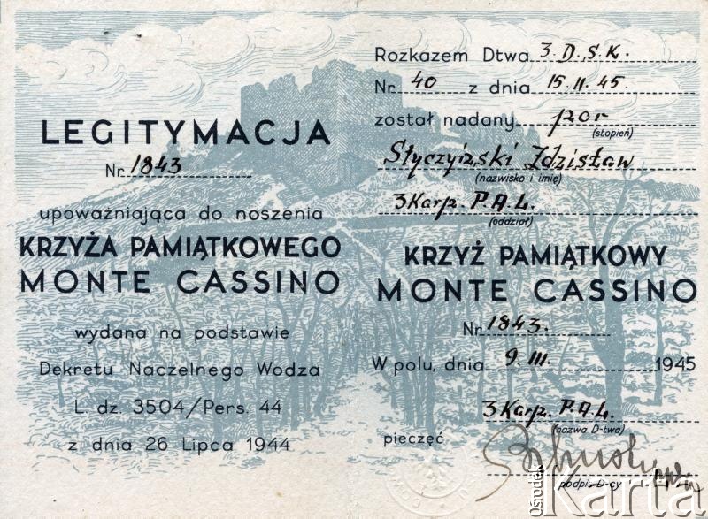 Dokument z kolekcji rodziny Szychowskich / Documento de la colección de familia Szychowski