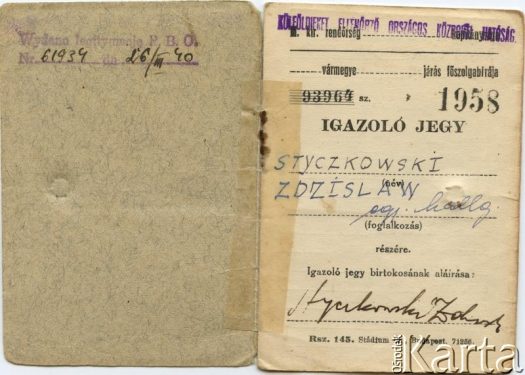 Dokument z kolekcji rodziny Szychowskich / Documento de la colección de familia Szychowski