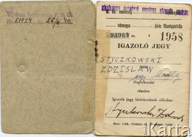 Dokument z kolekcji rodziny Szychowskich / Documento de la colección de familia Szychowski