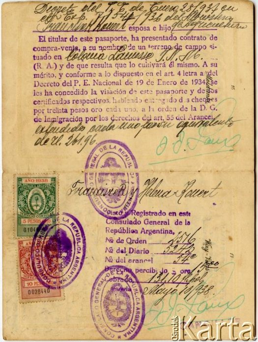 Dokument z kolekcji Marii Konert / Documento de la colección de Maria Konert