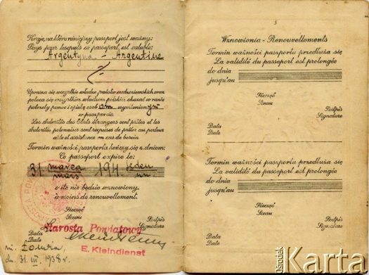 Dokument z kolekcji Marii Konert / Documento de la colección de Maria Konert