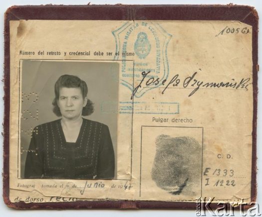 Dokument z kolekcji Roberto Carlosa Szymanskiego / Documento de la colección de Roberto Carlos Szymanski