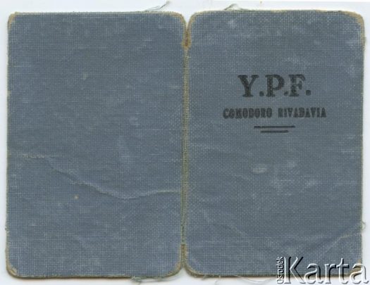 Dokument z kolekcji Roberto Carlosa Szymanskiego / Documento de la colección de Roberto Carlos Szymanski