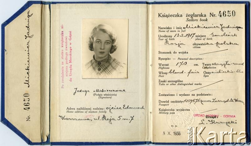 Dokument z kolekcji Moniki Mickiewicz / Documento de la colección de Monika Mickiewicz