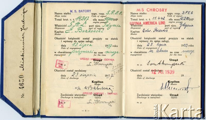 Dokument z kolekcji Moniki Mickiewicz / Documento de la colección de Monika Mickiewicz