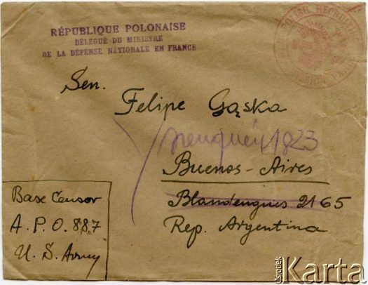 Dokument z kolekcji Reginy Gąski / Documento de la colección de Regina Gąska