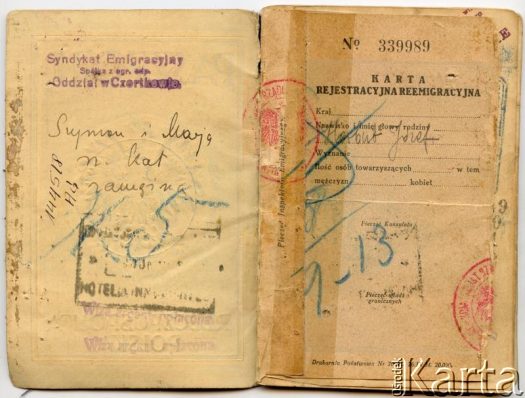 Dokument z kolekcji Władysława Herbuta / Documento de la colección de Władysław Herbut