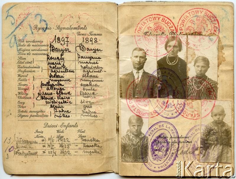 Dokument z kolekcji Władysława Herbuta / Documento de la colección de Władysław Herbut