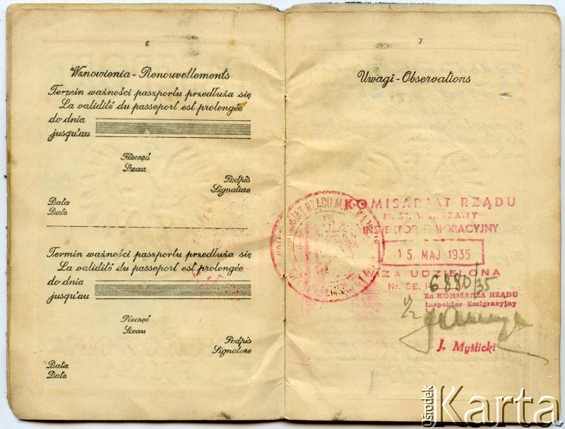 Dokument z kolekcji Władysława Herbuta / Documento de la colección de Władysław Herbut