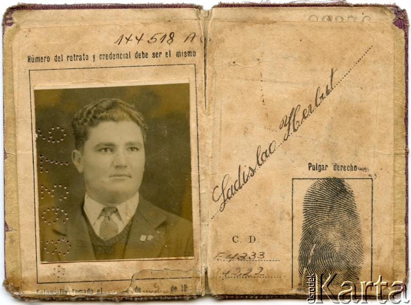 Dokument z kolekcji Władysława Herbuta / Documento de la colección de Władysław Herbut