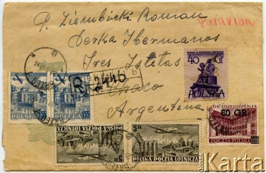 Dokument z kolekcji rodziny Ziembickich / Documento de la colección de familia Ziembicki