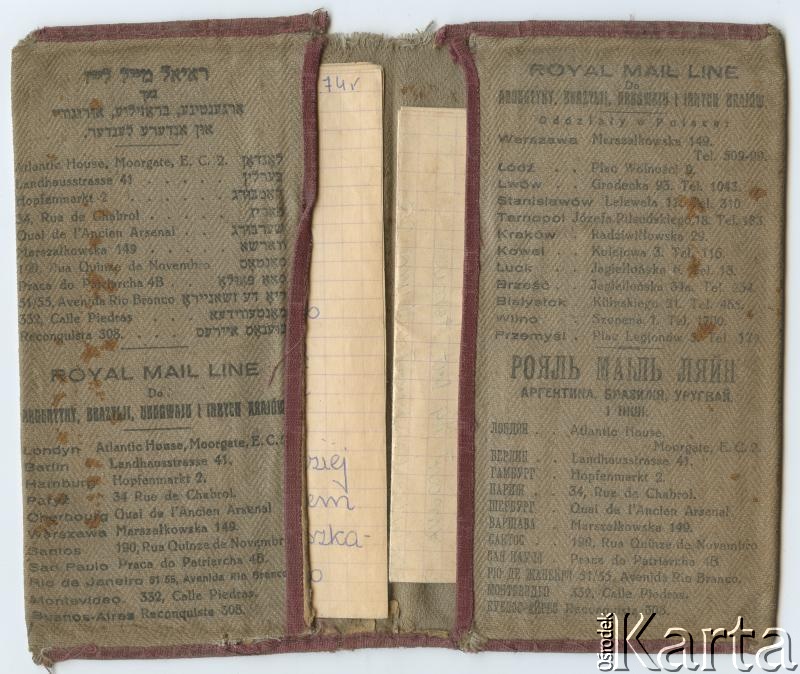 Dokument z kolekcji Alfredo Kołodzieja / Documento de la colección de Alfredo Kołodziej