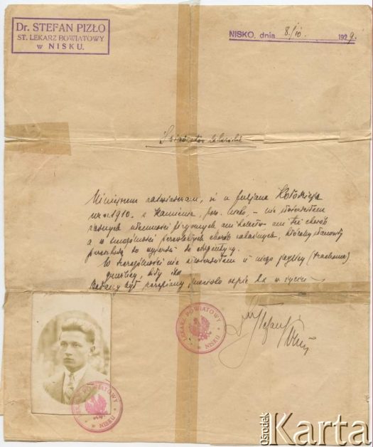 Dokument z kolekcji Alfredo Kołodzieja / Documento de la colección de Alfredo Kołodziej