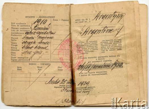 Dokument z kolekcji Alfredo Kołodzieja / Documento de la colección de Alfredo Kołodziej
