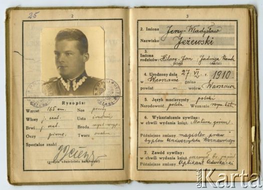 Dokument z kolekcji Anny Jeżewskiej / Documento de la colección de Anna Jeżewska