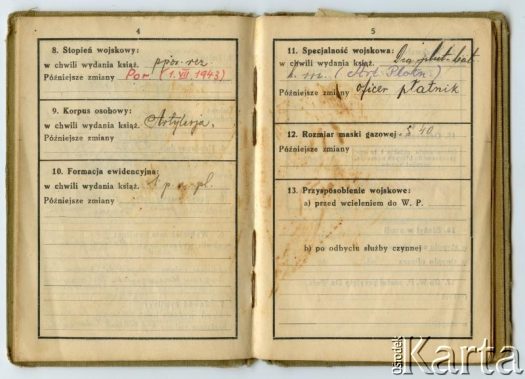 Dokument z kolekcji Anny Jeżewskiej / Documento de la colección de Anna Jeżewska