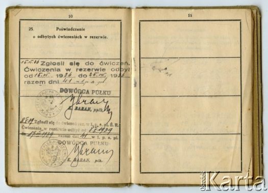 Dokument z kolekcji Anny Jeżewskiej / Documento de la colección de Anna Jeżewska