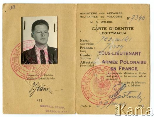 Dokument z kolekcji Anny Jeżewskiej / Documento de la colección de Anna Jeżewska