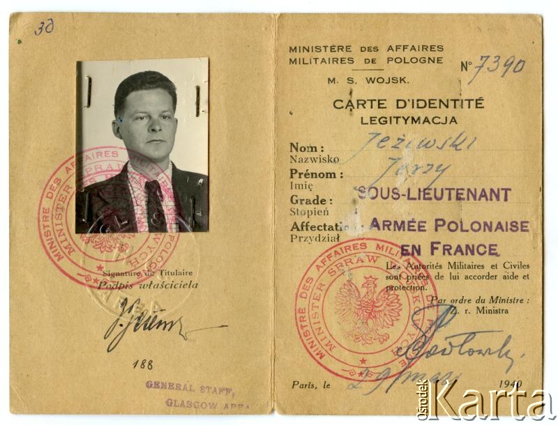 Dokument z kolekcji Anny Jeżewskiej / Documento de la colección de Anna Jeżewska