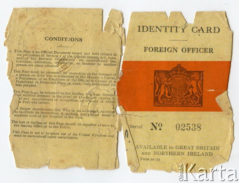 Dokument z kolekcji Anny Jeżewskiej / Documento de la colección de Anna Jeżewska