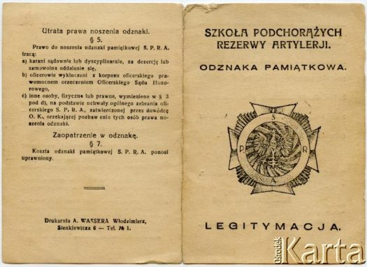 Dokument z kolekcji Anny Jeżewskiej / Documento de la colección de Anna Jeżewska