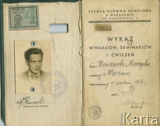 Dokument z kolekcji Ricardo Kruszewskiego / Documento de la colección de Ricardo Kruszewski