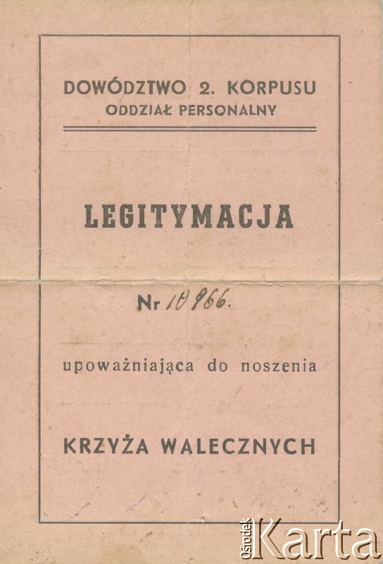 Dokument z kolekcji Ricardo Kruszewskiego / Documento de la colección de Ricardo Kruszewski