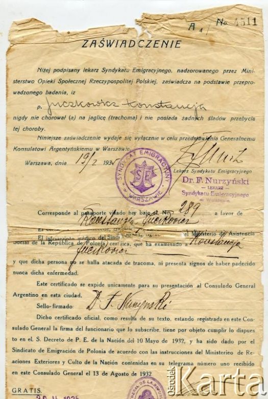 Fotografia z kolekcji Angeli Szymanowski / Fotografía de la colección de Angela Szymanowski