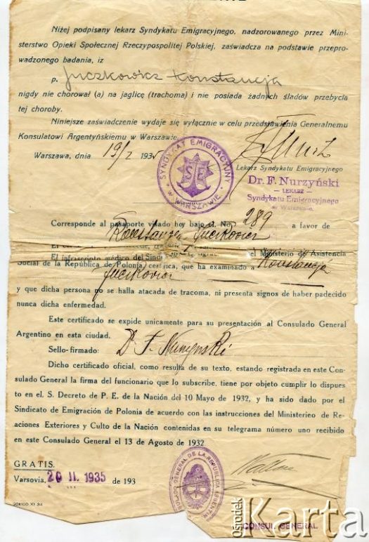 Fotografia z kolekcji Angeli Szymanowski / Fotografía de la colección de Angela Szymanowski