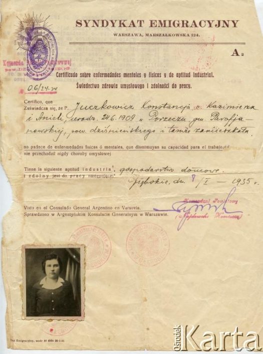 Fotografia z kolekcji Angeli Szymanowski / Fotografía de la colección de Angela Szymanowski