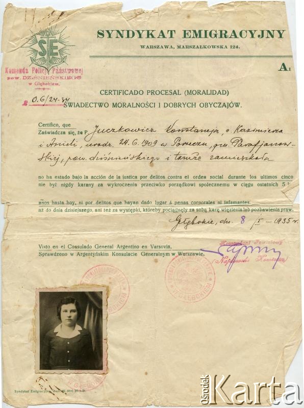 Fotografia z kolekcji Angeli Szymanowski / Fotografía de la colección de Angela Szymanowski
