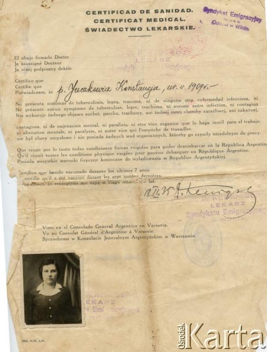 Fotografia z kolekcji Angeli Szymanowski / Fotografía de la colección de Angela Szymanowski