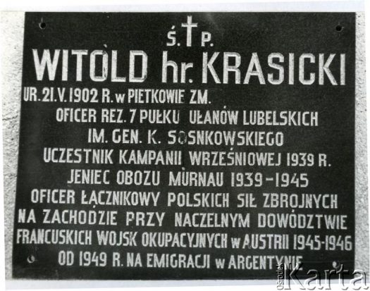 Fotografia z kolekcji Witolda Krasickiego / Fotografía de la colección de Witold Krasicki