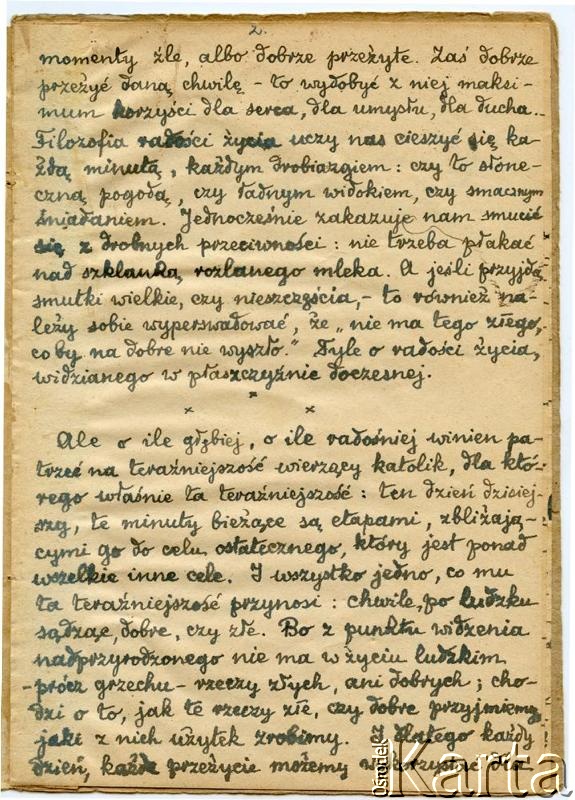 Dokument z kolekcji Witolda Krasickiego / Documento de la colección de Witold Krasicki