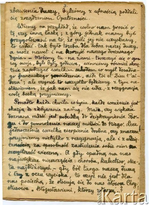 Dokument z kolekcji Witolda Krasickiego / Documento de la colección de Witold Krasicki