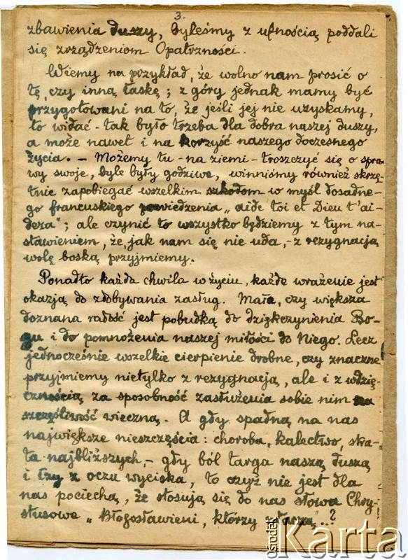 Dokument z kolekcji Witolda Krasickiego / Documento de la colección de Witold Krasicki