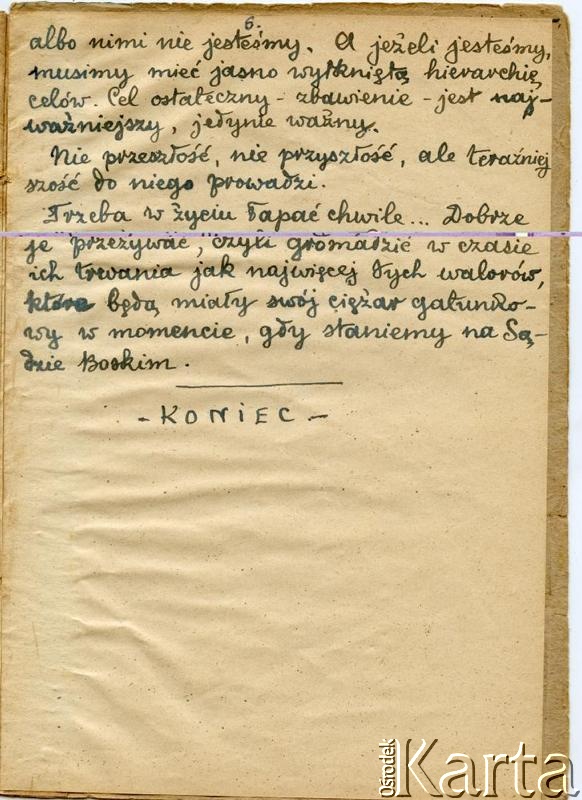 Dokument z kolekcji Witolda Krasickiego / Documento de la colección de Witold Krasicki