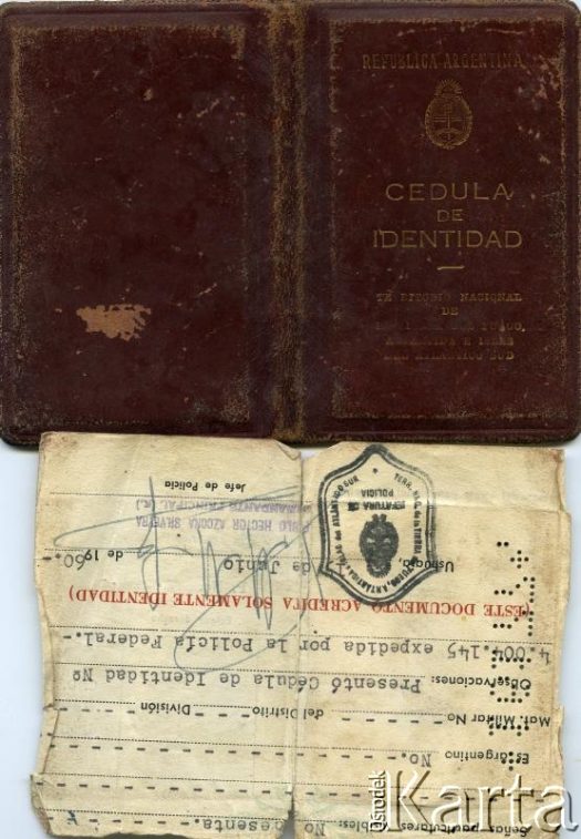 Dokument z kolekcji Miguela Zapruckiego / Documento de la colección de Miguel Zaprucki