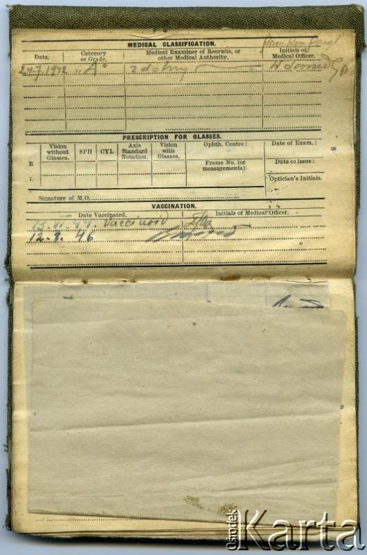 Dokument z kolekcji Miguela Zapruckiego / Documento de la colección de Miguel Zaprucki