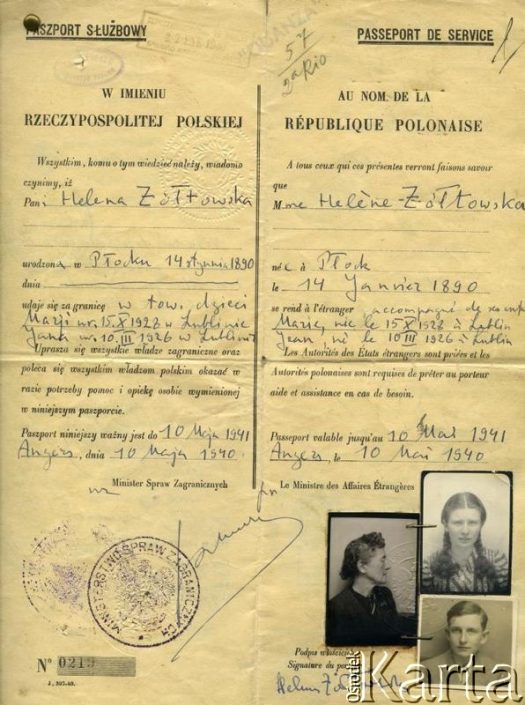 Dokument z kolekcji Zbigniewa i Jana Żółtowskich / Documento de la colección de Zbigniew y Jan Żółtowski