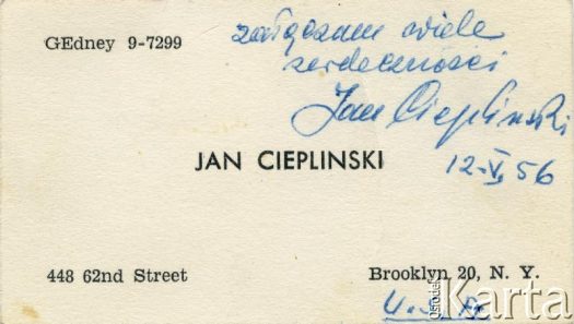 Dokument z kolekcji Jana Cieplińskiego / Documento de la colección de Jan Ciepliński